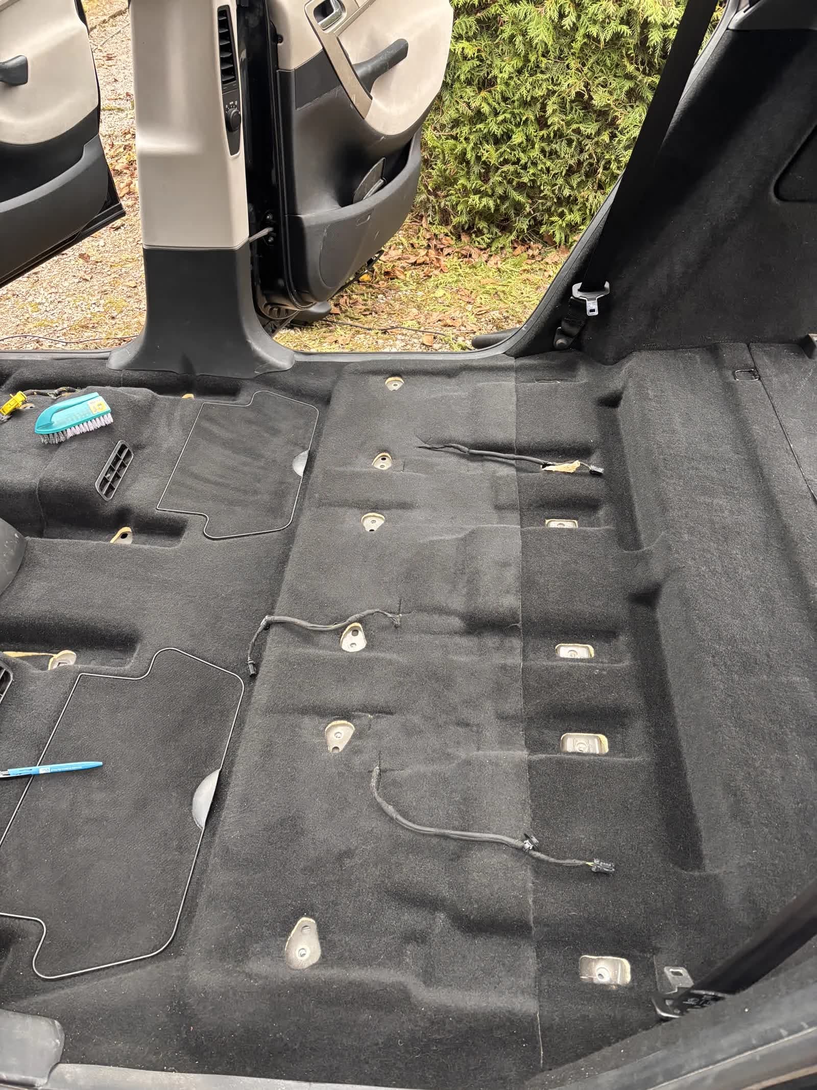 Moquette arrière — après